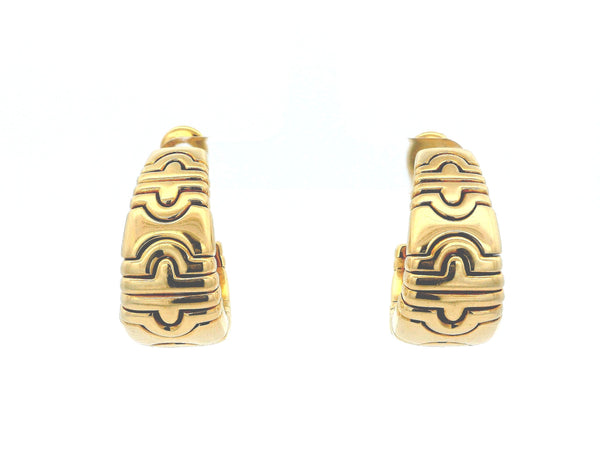 Bvlgari Parenthesis 18K Yellow Gold Earrings