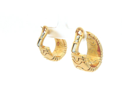 Bvlgari Parenthesis 18K Yellow Gold Earrings