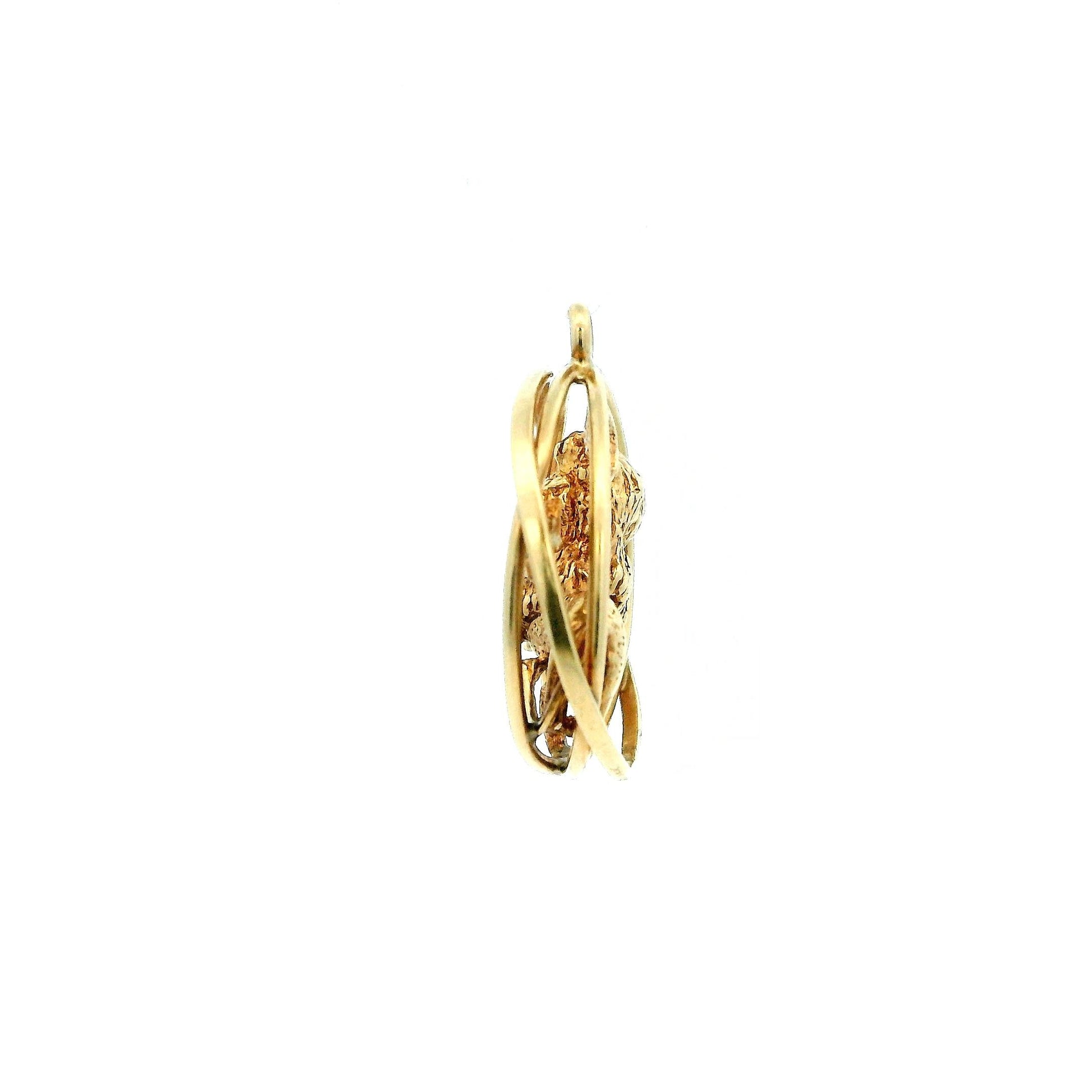 William Ruser 1930's 3D Leo Lion Pendant