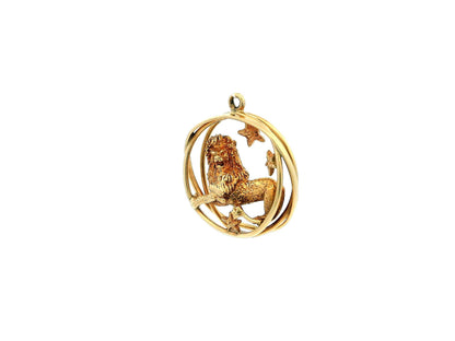 William Ruser 1930's 3D Leo Lion Pendant