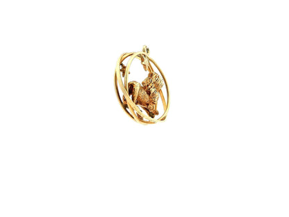 William Ruser 1930's 3D Leo Lion Pendant