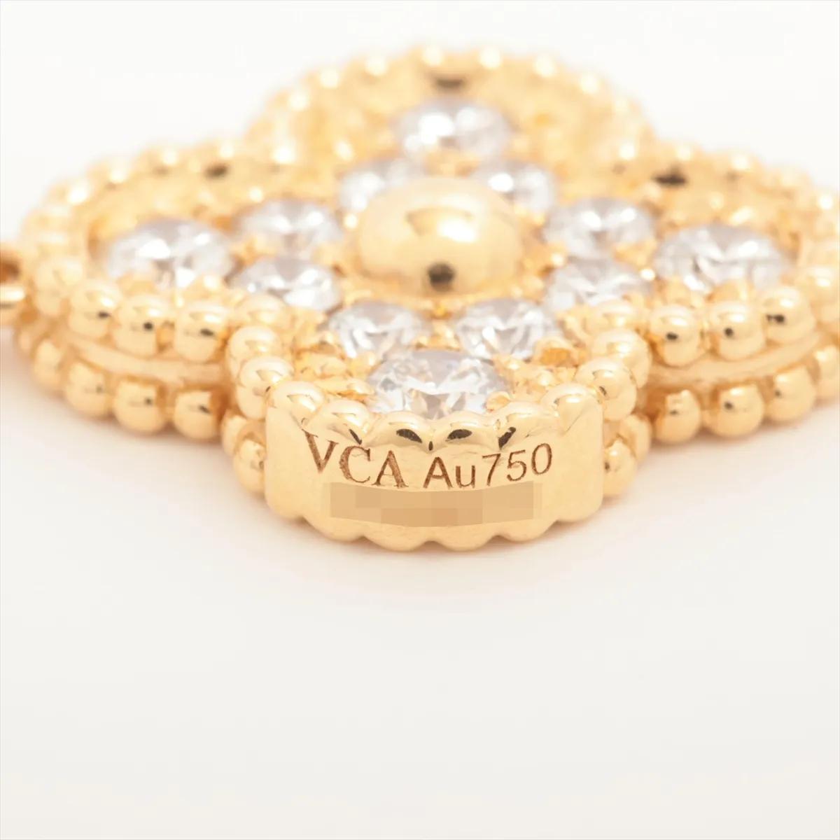 Van Cleef & Arpels Vintage Alhambra 5P 18K Yellow Gold diamond  Bracelet