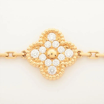 Van Cleef & Arpels Vintage Alhambra 5P 18K Yellow Gold diamond  Bracelet