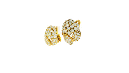 Cartier "Fleurs et Feuillages" Day & Night in 18K Yellow Gold & Diamonds Earring