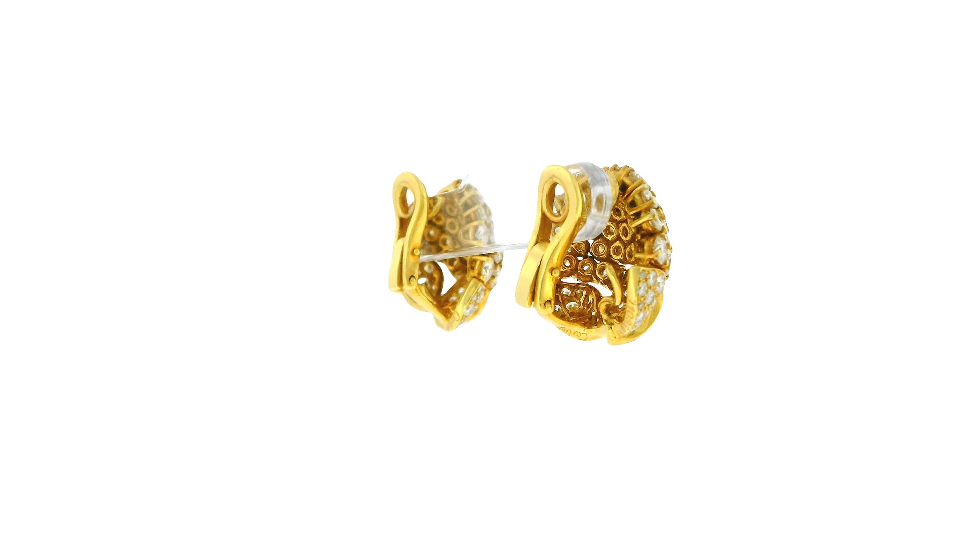 Cartier "Fleurs et Feuillages" Day & Night in 18K Yellow Gold & Diamonds Earring