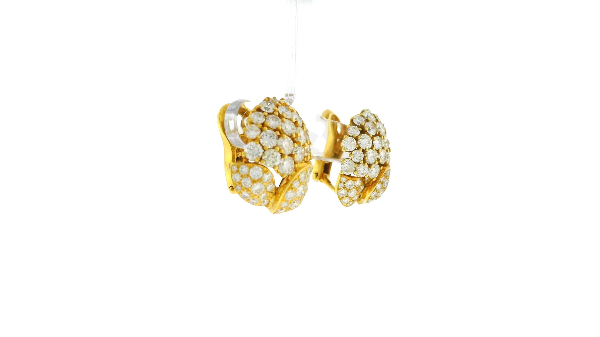 Cartier "Fleurs et Feuillages" Day & Night in 18K Yellow Gold & Diamonds Earring