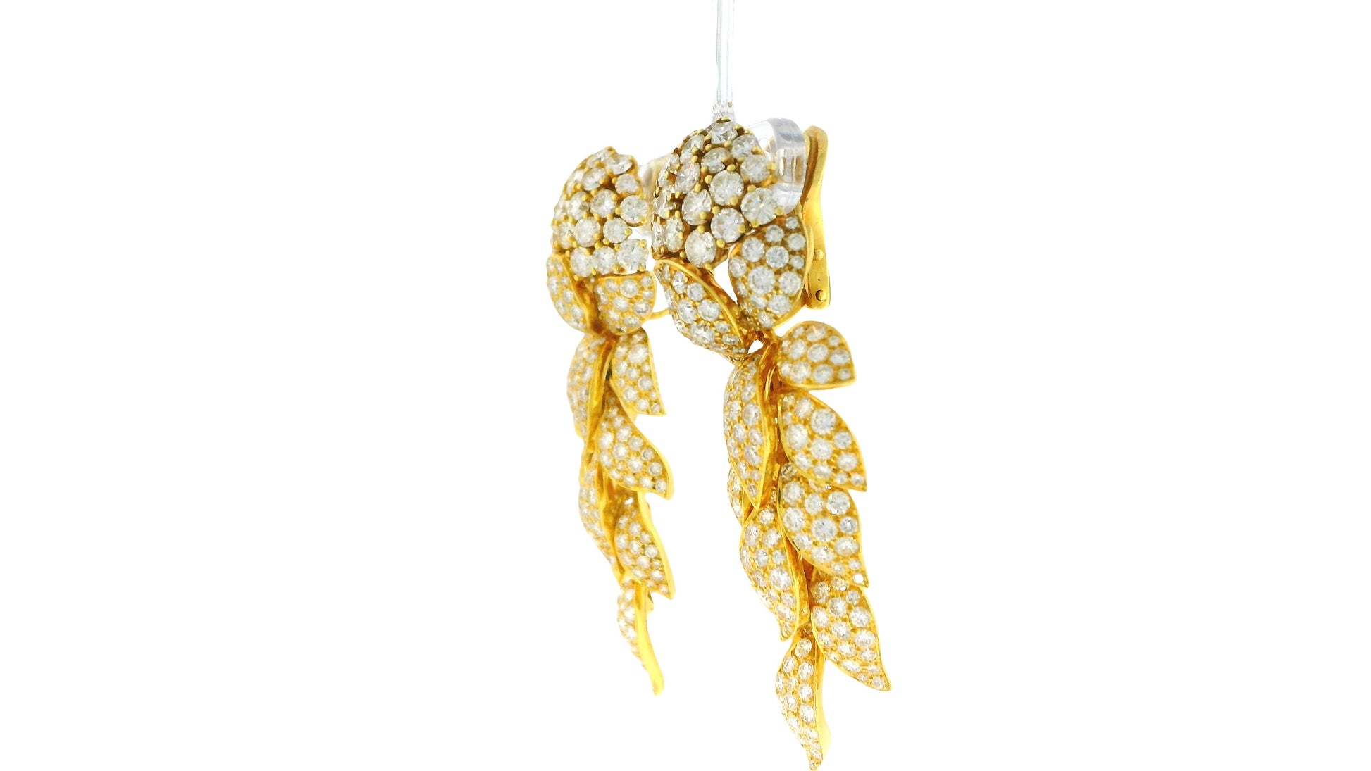 Cartier "Fleurs et Feuillages" Day & Night in 18K Yellow Gold & Diamonds Earring