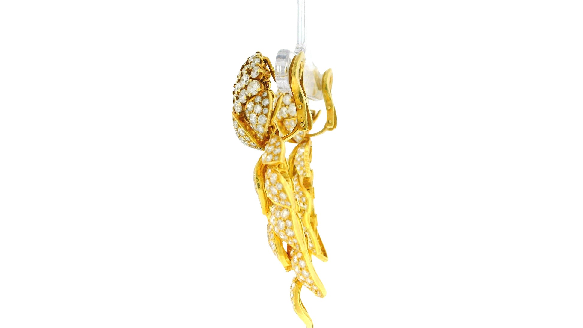 Cartier "Fleurs et Feuillages" Day & Night in 18K Yellow Gold & Diamonds Earring