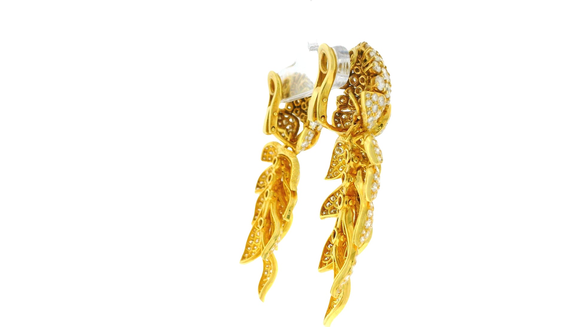 Cartier "Fleurs et Feuillages" Day & Night in 18K Yellow Gold & Diamonds Earring