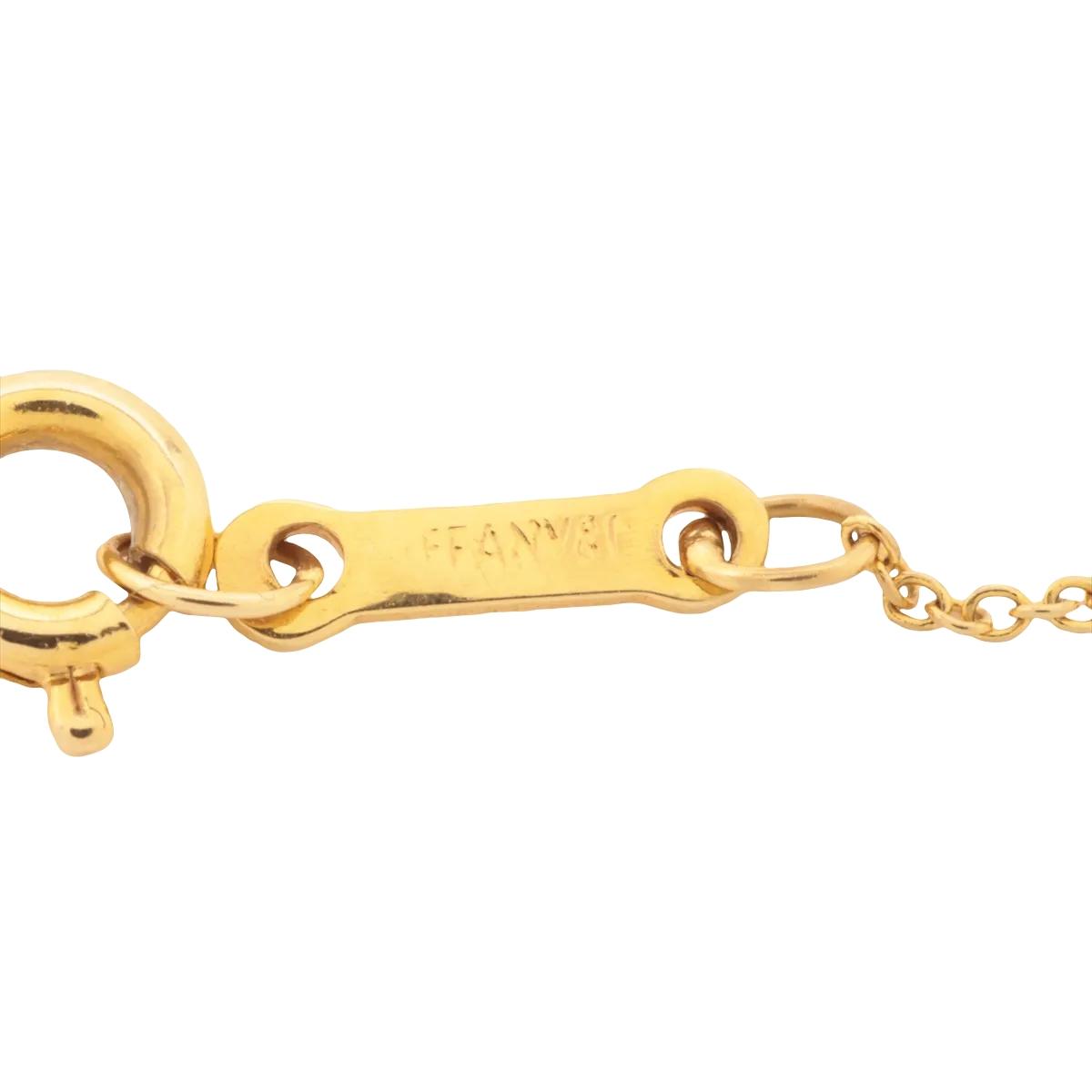 Tiffany Star Of David 18K Yellow Gold Necklace