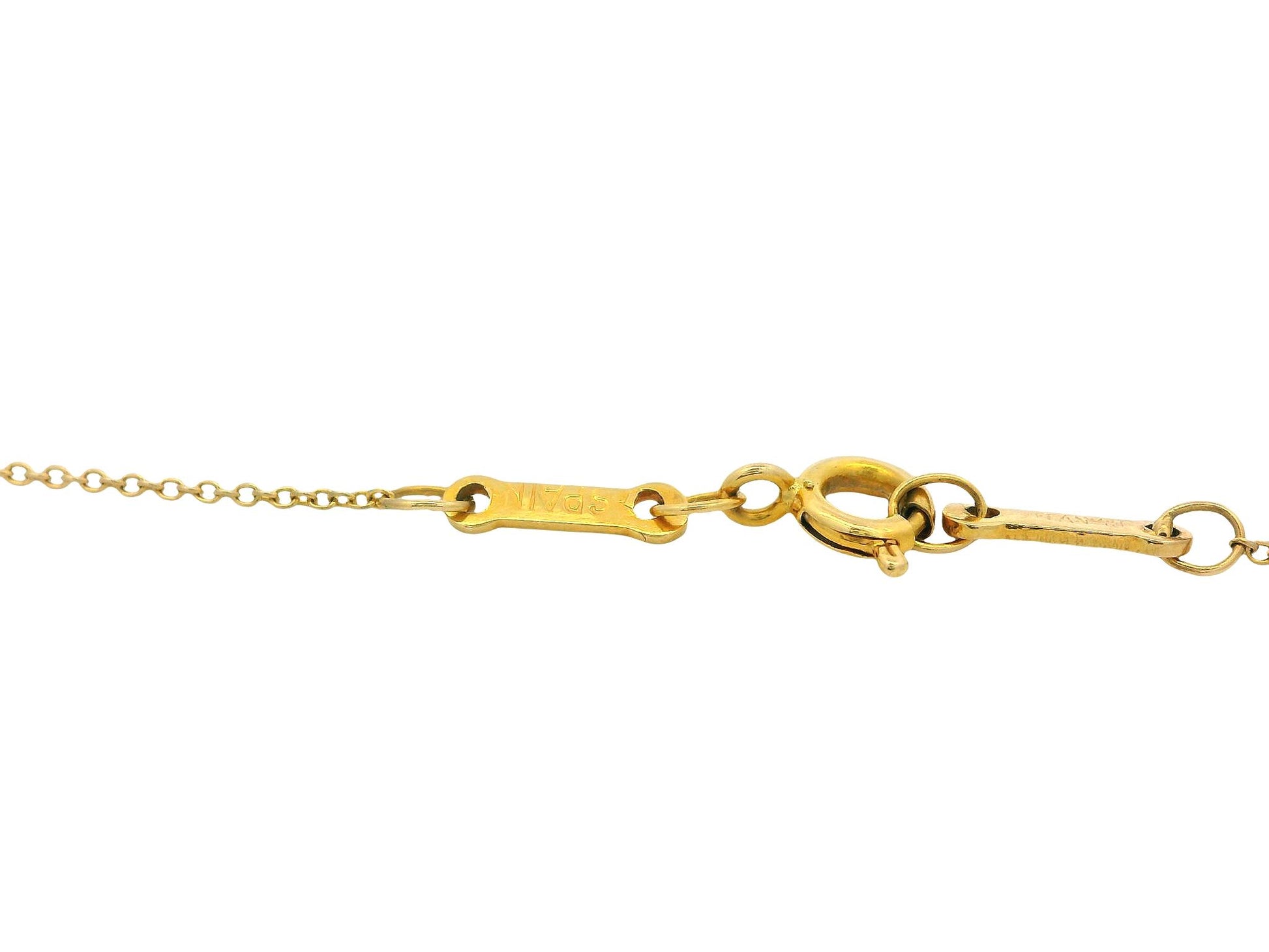 Tiffany Star Of David 18K Yellow Gold Necklace