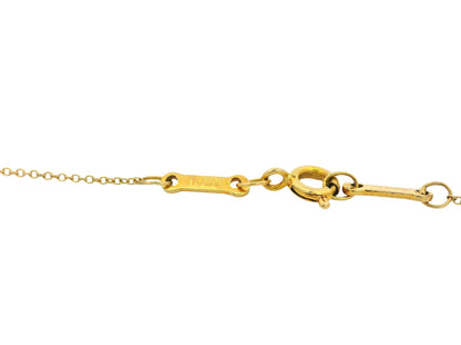 Tiffany Star Of David 18K Yellow Gold Necklace