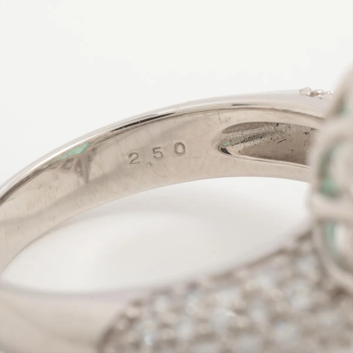 Platinum Pear-Cut Paraiba Tourmaline and Diamond Ring GIA Certified
