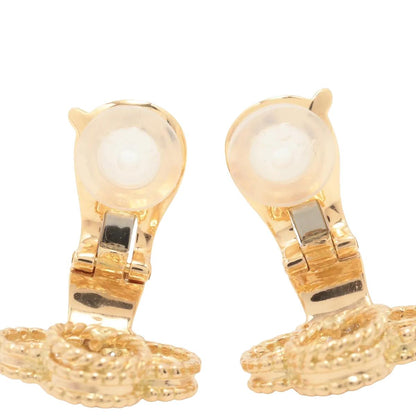 Van Cleef & Arpels Vintage Alhambra 18K Yellow Gold & diamond earrings