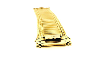 18K gold bracelet. Vicenza, Italy. Mid 20th century.