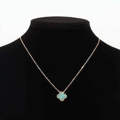 Van Cleef & Arpels Vintage Alhambra Malachite Necklace Box & Papers