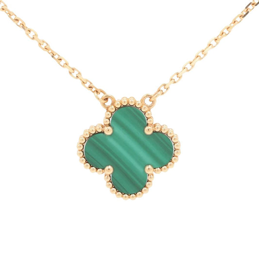 Van Cleef & Arpels Vintage Alhambra Malachite Necklace Box & Papers