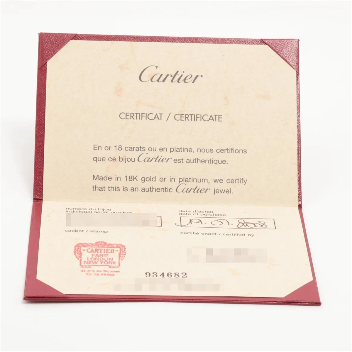 Cartier Hindu 18K White Gold Diamond Necklace Box & Papers