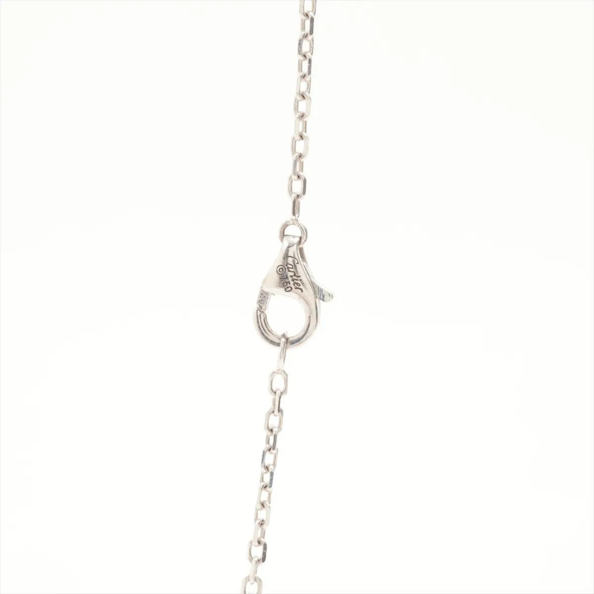 Cartier Hindu 18K White Gold Diamond Necklace Box & Papers