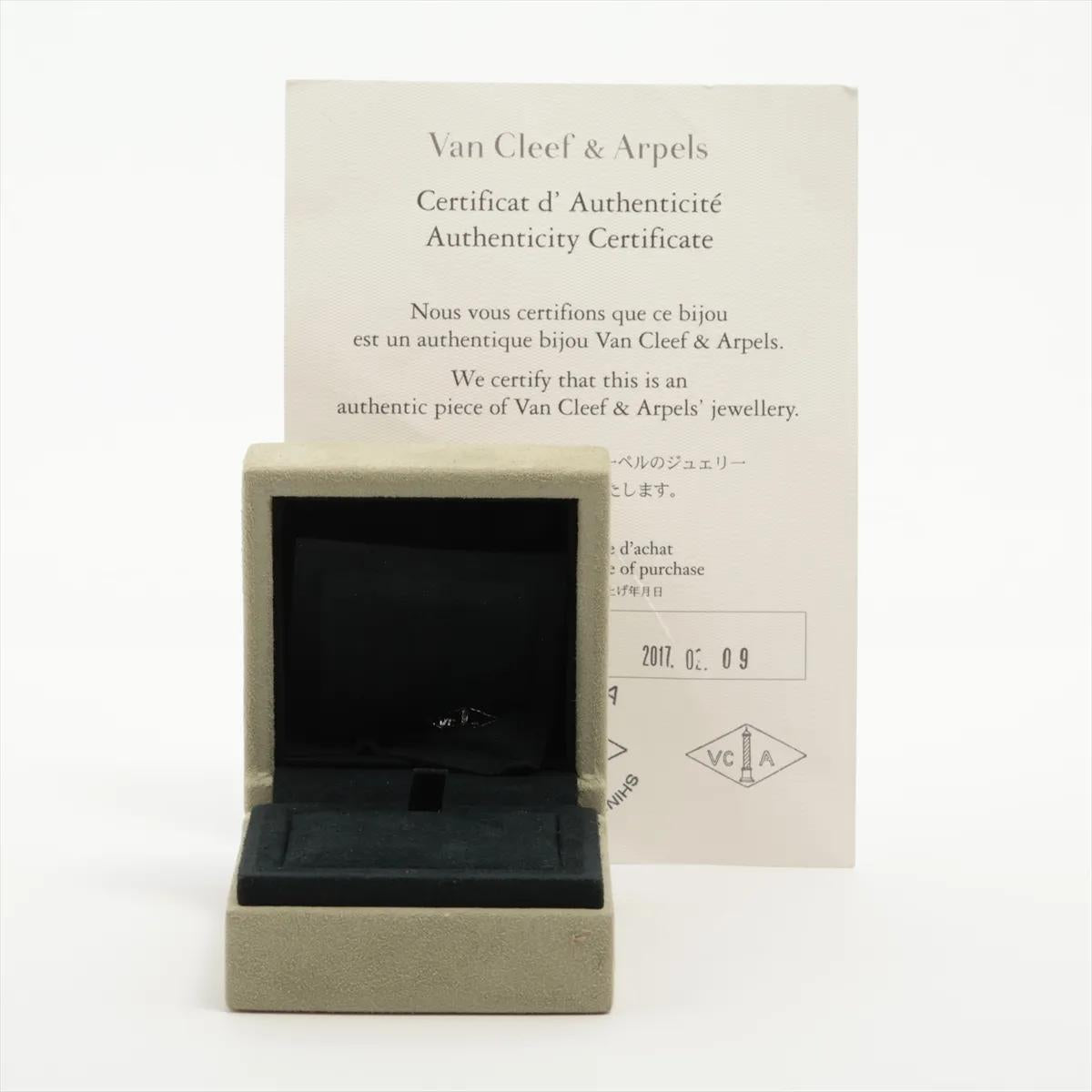 Van Cleef & Arpels Vintage Alhambra Onyx Necklace Box & Papers