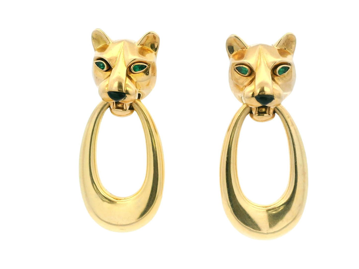 Cartier Panther 18K Yellow Gold Day & Night Ears Door-knockers
