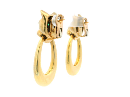 Cartier Panther 18K Yellow Gold Day & Night Ears Door-knockers