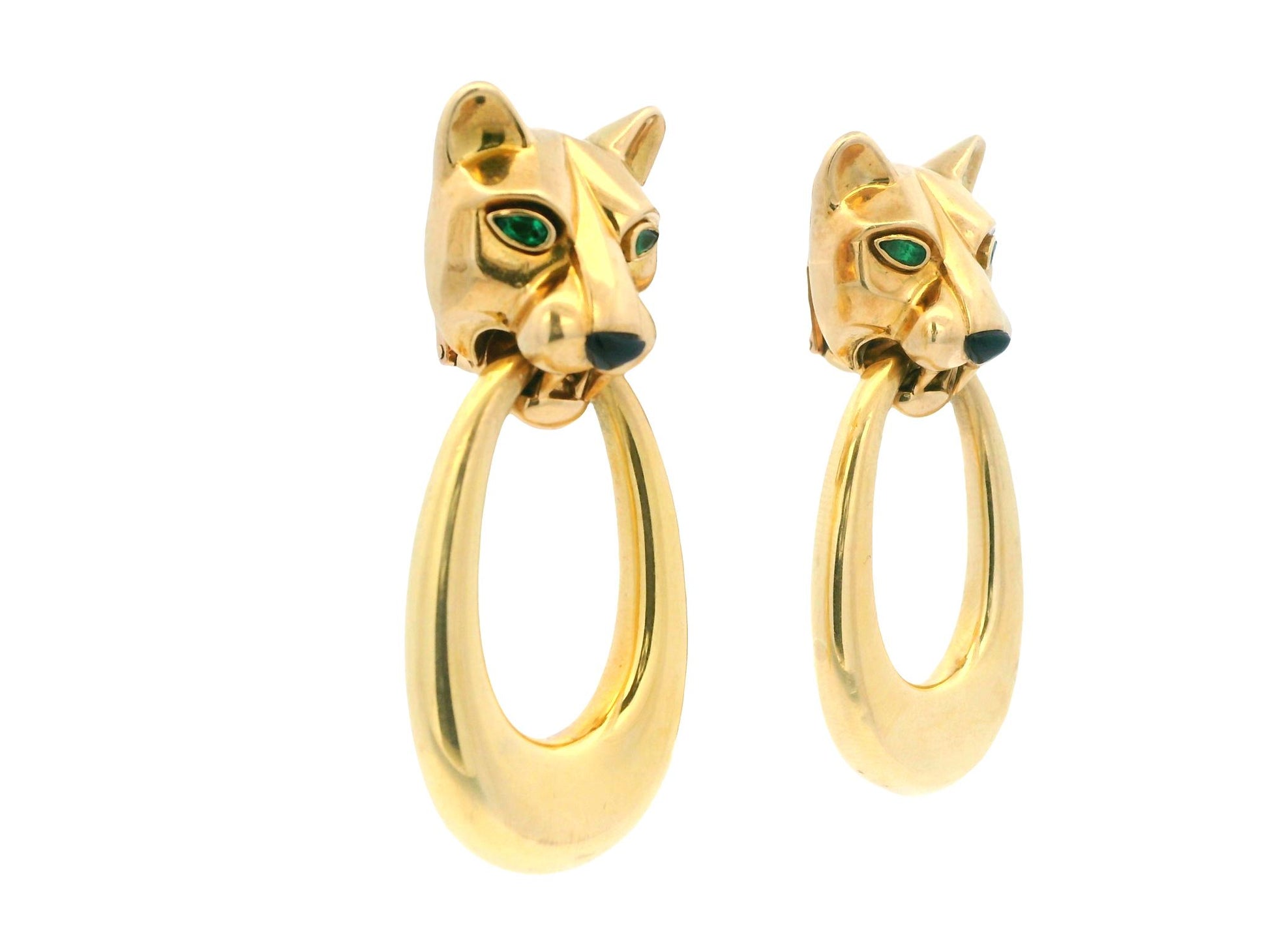 Cartier Panther 18K Yellow Gold Day & Night Ears Door-knockers