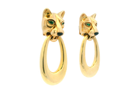 Cartier Panther 18K Yellow Gold Day & Night Ears Door-knockers