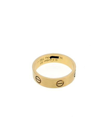 Cartier Love 18K Yellow Gold Ring Size 61