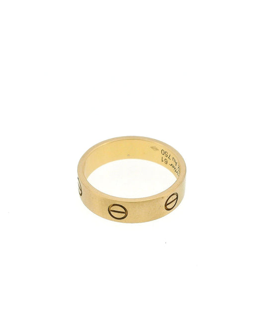 Cartier Love 18K Yellow Gold Ring Size 61