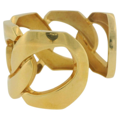 Seaman Shepps Five Curb-Chain Link Cuff In 18K Yellow Gold