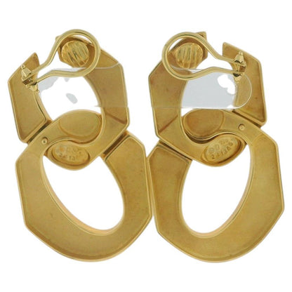 Seaman Shepps 18k Yellow Gold Curb-Link Earrings