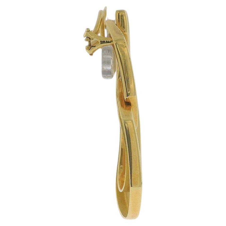 Seaman Shepps 18k Yellow Gold Curb-Link Earrings