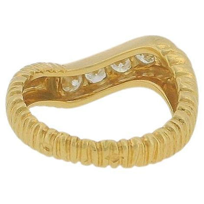 vca ring diag 5 diamond row text shank 0.67tw