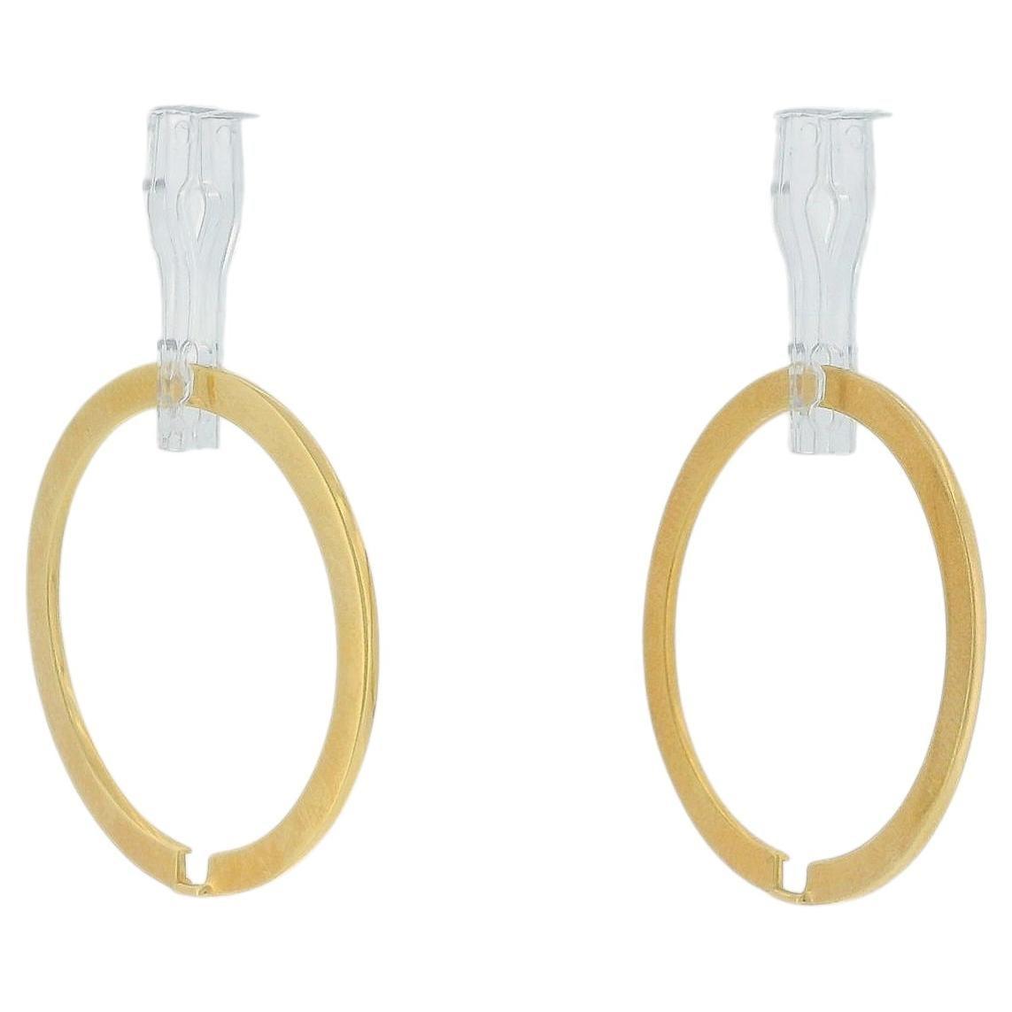 18K Yellow Gold Add-On Hoops For Earrings