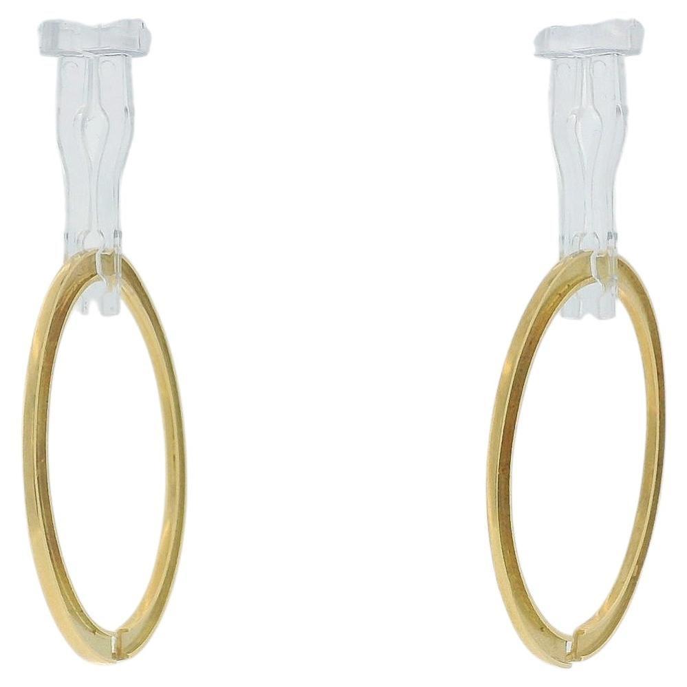 18K Yellow Gold Add-On Hoops For Earrings