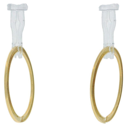 18K Yellow Gold Add-On Hoops For Earrings