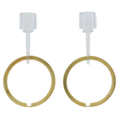 18K Yellow Gold Add-On Hoops For Earrings
