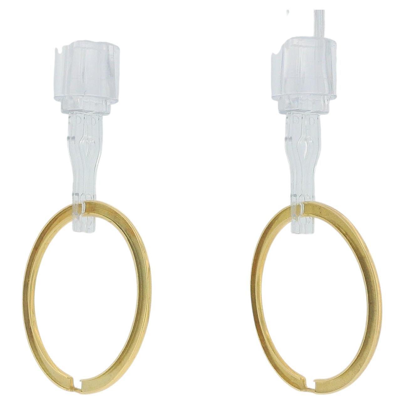 18K Yellow Gold Add-On Hoops For Earrings
