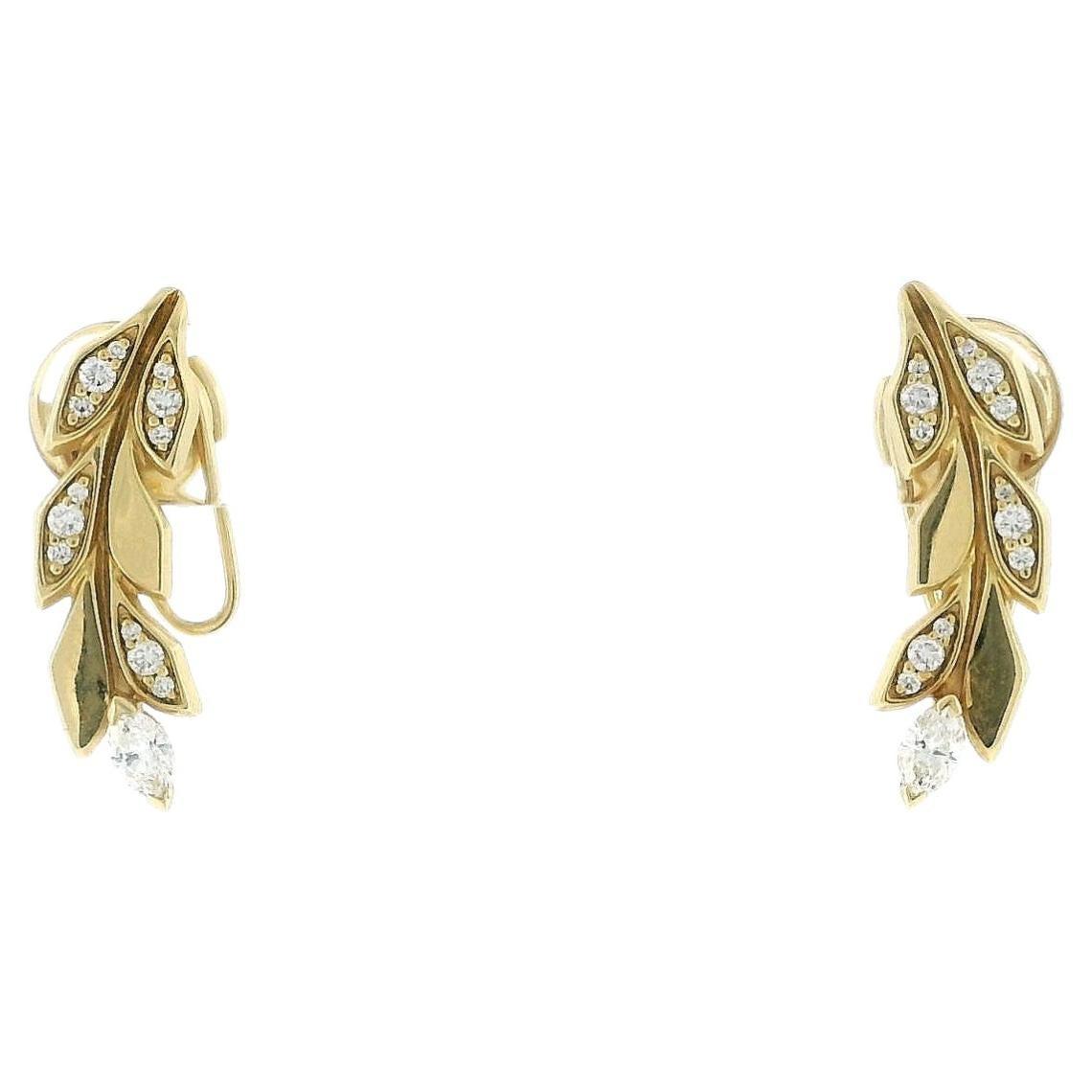 Tiffany Victoria vineclimber 1.65ct diamond earrings