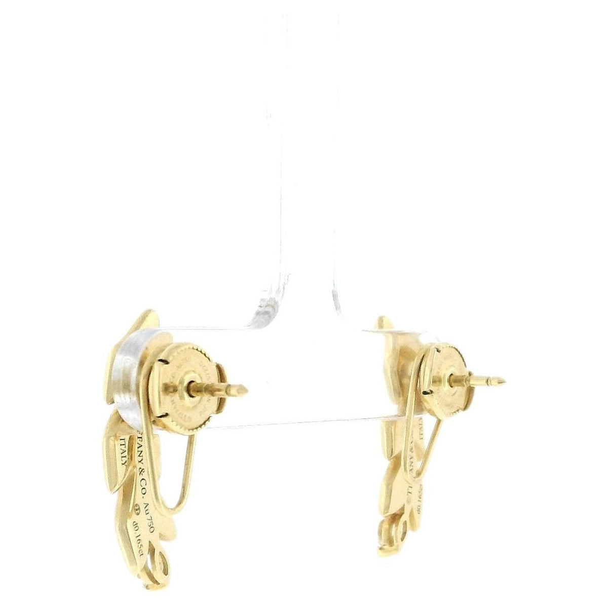 Tiffany Victoria vineclimber 1.65ct diamond earrings
