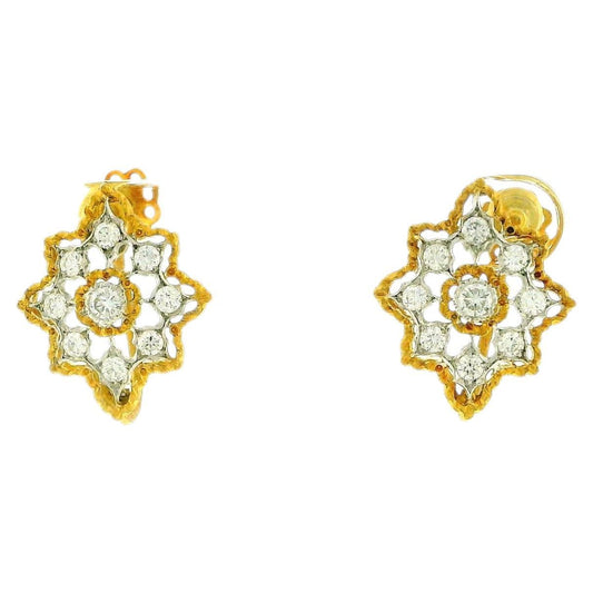 Mario Buccellati rombi earrings 8pt elongated star