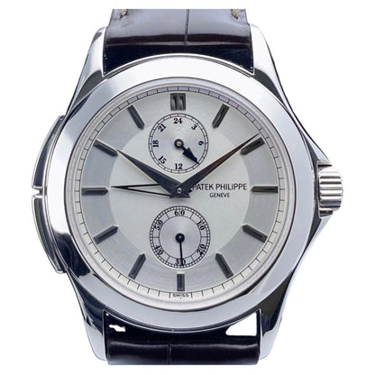 Patek Philippe Calatrava Travel Time 5134P Platinum Watch W/Archives