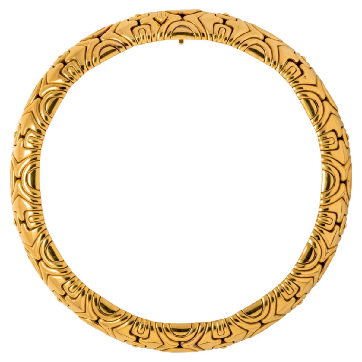 Bvlgari 'Alveare' 18K Yellow Gold Gold Necklace W/Pouch