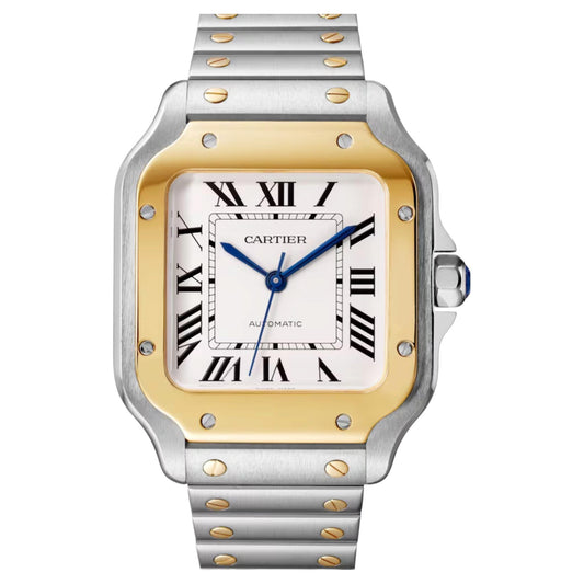 Cartier Santos De W2SA0016 Midsize Two-Tone Ladies Watch