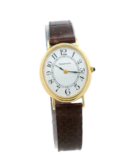Tiffany & Co. Oval 14K Yellow Gold Ladies Watch