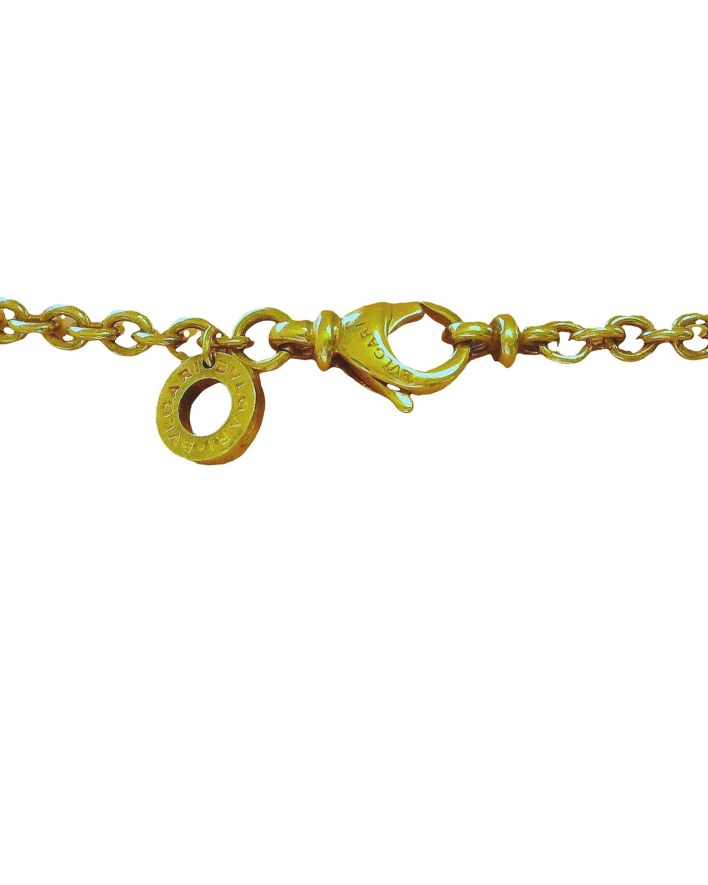 BVLGARI Allegra 18K Yellow Gold Multicolor Stone Necklace Ladies Necklace