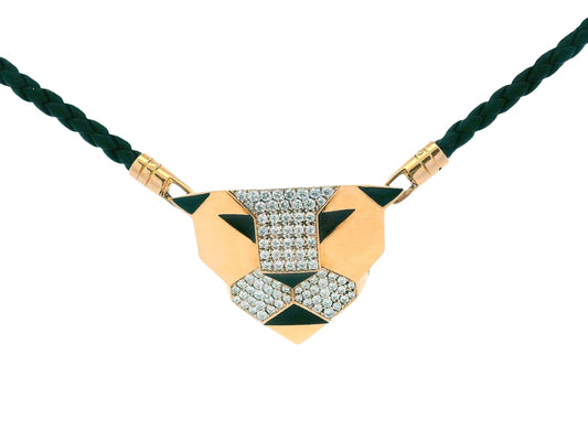 Gianni Bvlgari Panther Black Enamel Diamonds