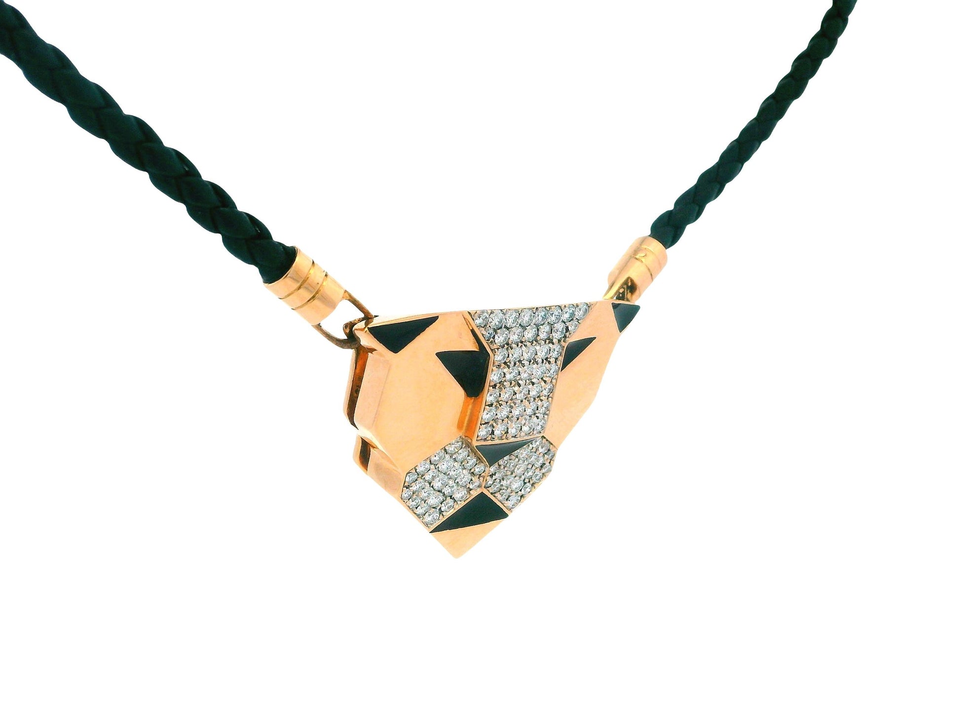 Gianni Bvlgari Panther Black Enamel Diamonds