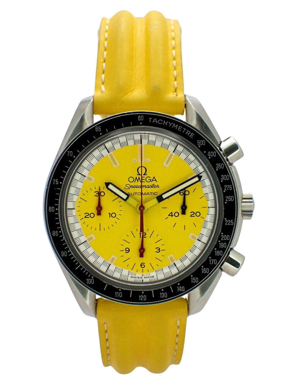 Omega Speedmaster 3810.12.40 Schumacher Yellow Strap Watch